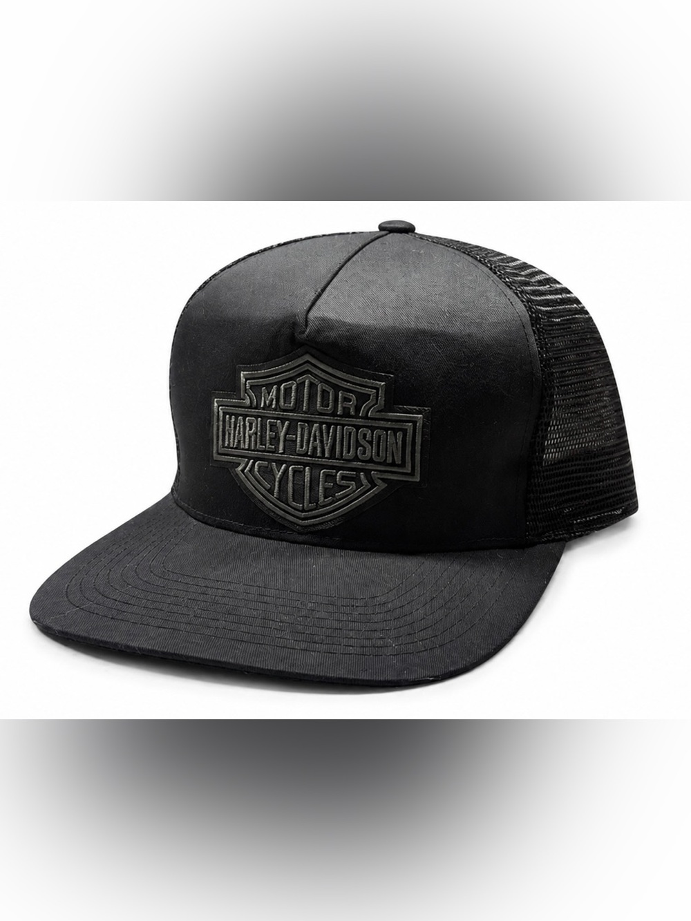 Harley-Davidson Black Logo Mesh Trucker Cap